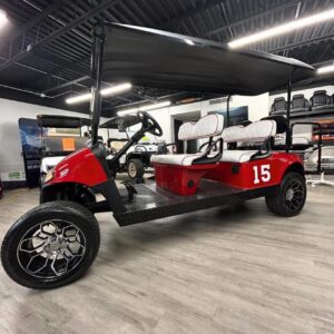 Kansas City Chiefs Stretch EZGO RXV Golf Cart